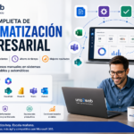 Guía completa de automatización empresarial con Microsoft 365, Power Automate, Power Apps, SharePoint y Power BI para optimizar procesos, reducir errores y aumentar la productividad de las empresas.